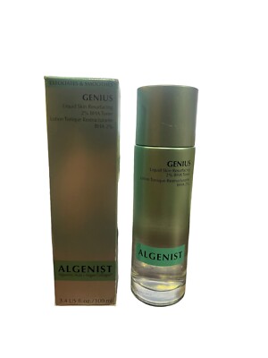 Algenist GENIUS Liquid Skin Resurfacing 2% BHA Toner, 3.4 fl oz / 100ml, New