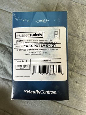 Acuity controls sensor switch NWSX-PDT-LV-DX-GY