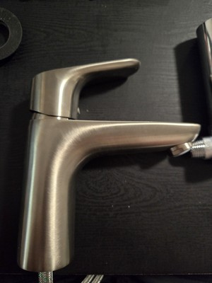 Hansgrohe 04371820 Focus E 100 Single Hole Faucet, Brushed Nickel