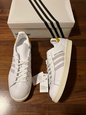 Kith Classics for adidas Originals Campus 80s Summer 2023 White/Mango Mens Sz 11