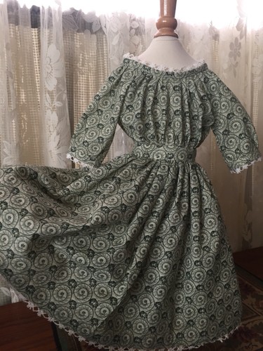 Antique Style Doll Dress 20”-24” China Head Doll/ Parian/ Paper Mache