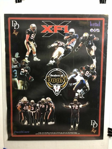 XFL 2001 Football League Las Vegas Outlaws Defense Dealers