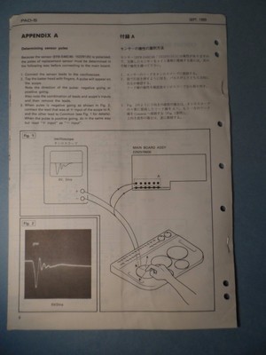 Original ROLAND Service Notes- PAD-5 Handypad