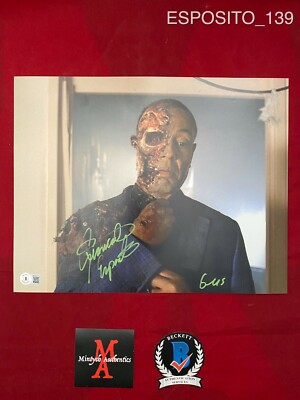 GIANCARLO ESPOSITO AUTOGRAPHED SIGNED 11x14 PHOTO! BREAKING BAD! BECKETT COA!