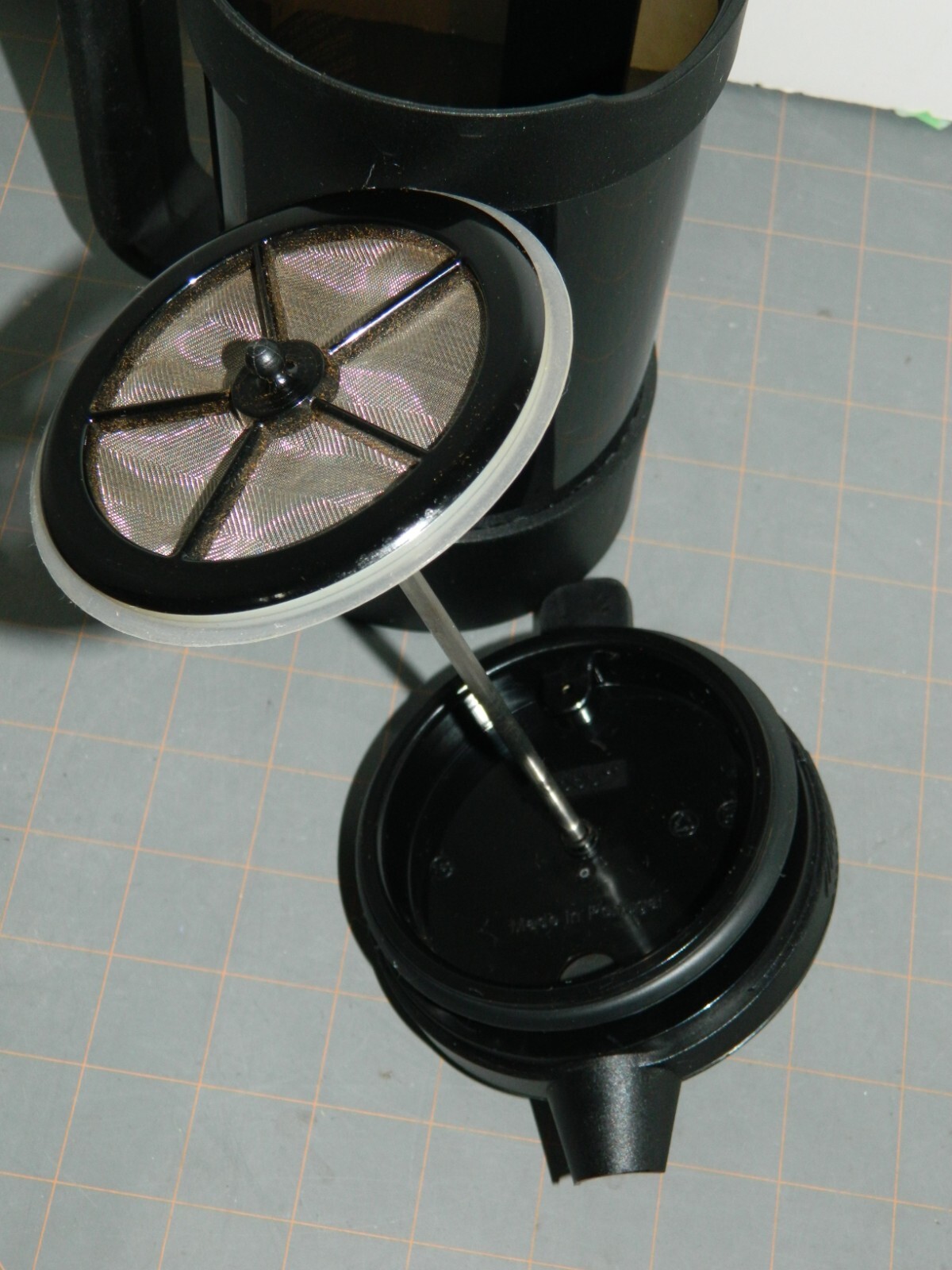 BODUM + STARBUCKS French Press Black Plastic Beaker Locking Lid FREE SHIP