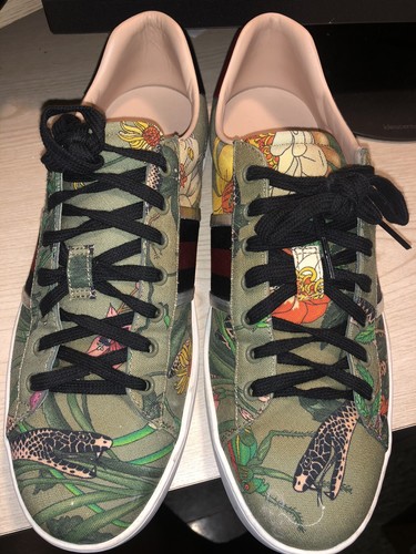 gucci flora snake shoe