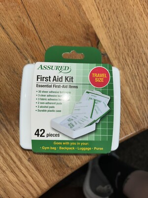 Assured First Aid Kit Travel Size 42 Pieces