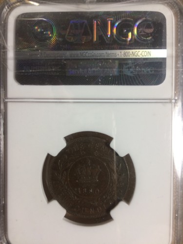 Newfoundland 1880 Cent Narrow O