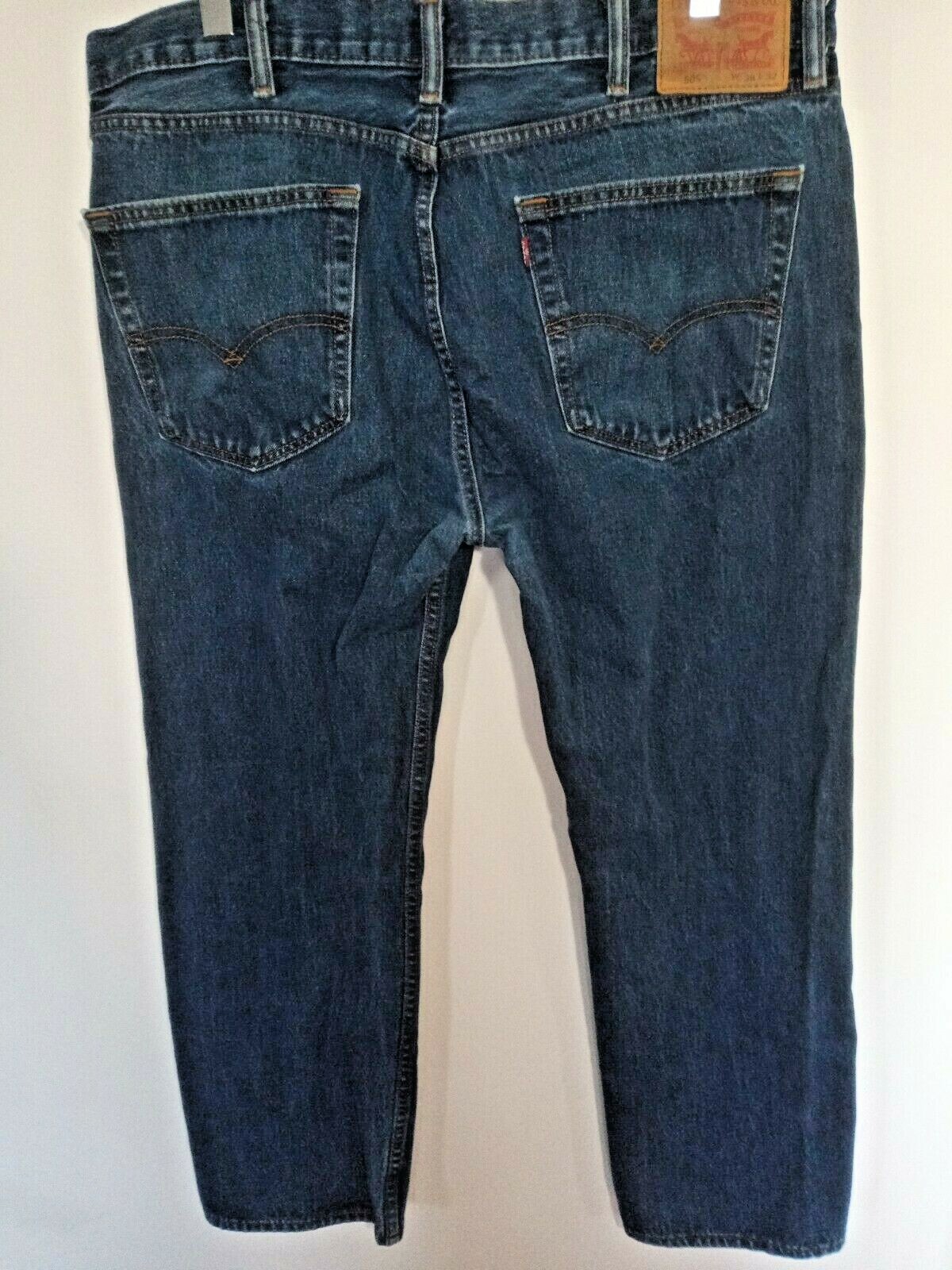 Джинсы Mens Levis 505 Dark Blue Regular 