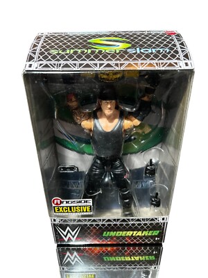 Mattel WWE Elite Undertaker Ringside Exclusive Summerslam 2001 w/ WCW Tag Belt