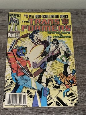 TRANSFORMERS #2 (MARVEL COMICS 1984) OPTIMUS PRIME VS MEGATON! NEWSSTAND COPY