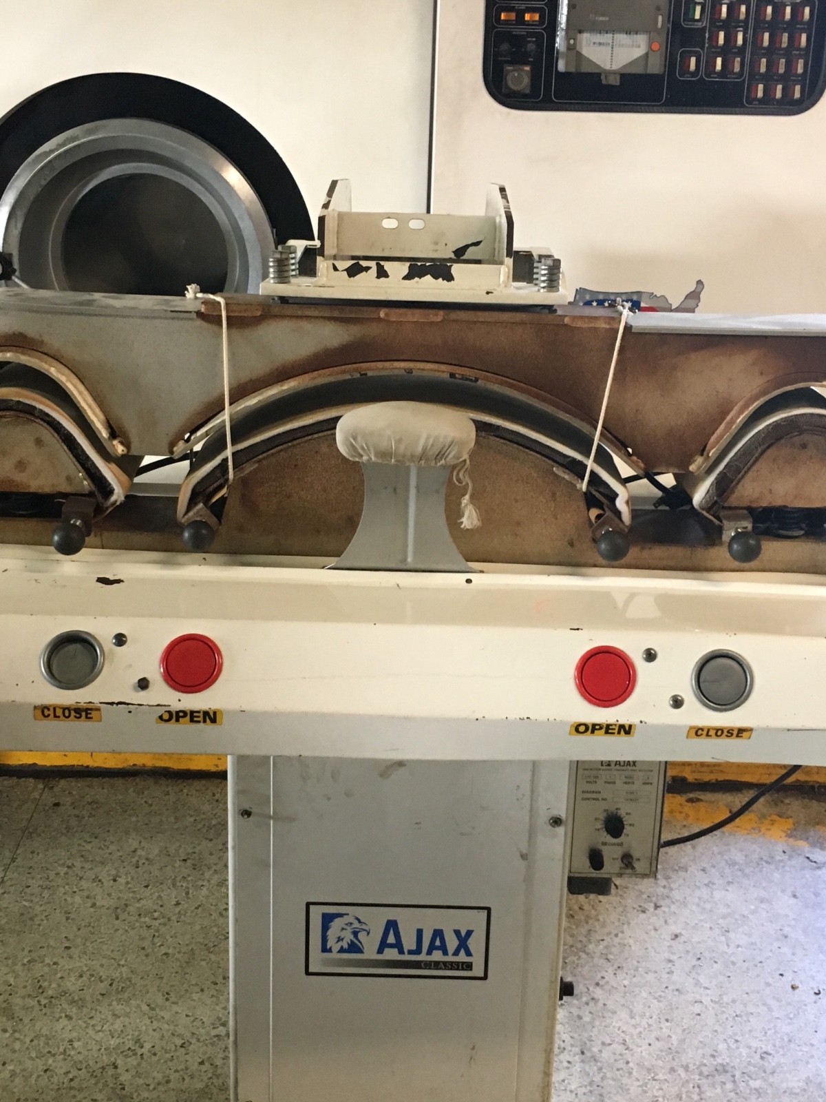 used dry cleaning equipment Ajax collar and cuff