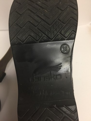 Dansko Womens Professional Clogs Blue Tooled Leather Euro Size 39 Or Us Sz 8