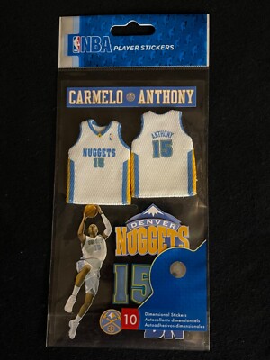 Officially Licensed Vintage NBA Uniform Scrapbook Sticker Decals