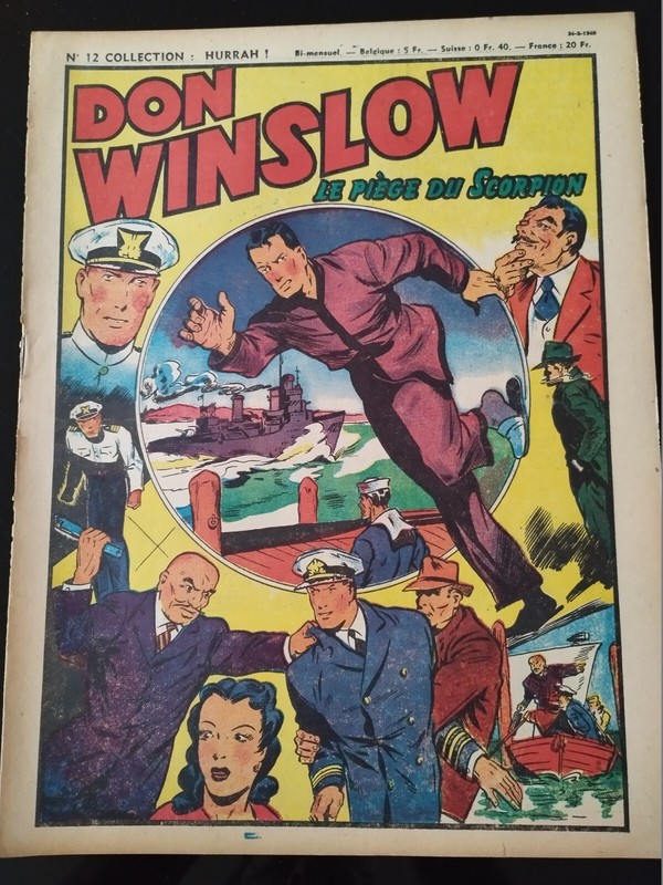 RÃ©Cit Complet Collection Hurrah NÂ° 12, Don Winslow, Le PiÃ¨Ge Du Scorpion Eo 1949