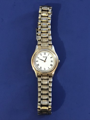 【美品】SEIKO quartz wave clock 80s SEIKO WATCH SILVER WAVE 8229-8000 QUARTZ DAY DATE KANJI