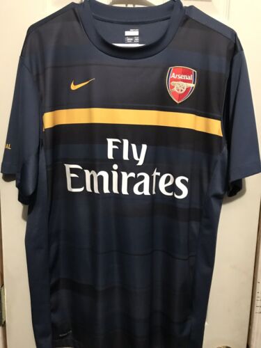 Arsenal FC Fly Emirates Soccer Jersey Unisex Red & White No