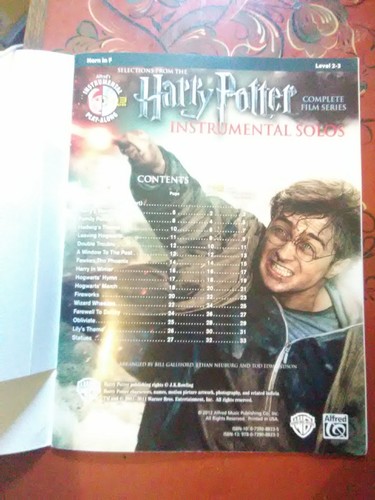 HARRY POTTER The Complete Film Series INSTRUMENTAL SOLOS 2-3 French Horn BOOK CD
