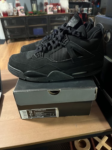 Mens Jordan 4 Retro Black Cat Black/Black 2006 - Size 13 Mens Jordan 4 Retro Black Cat Black/Black 2006 - Size 13