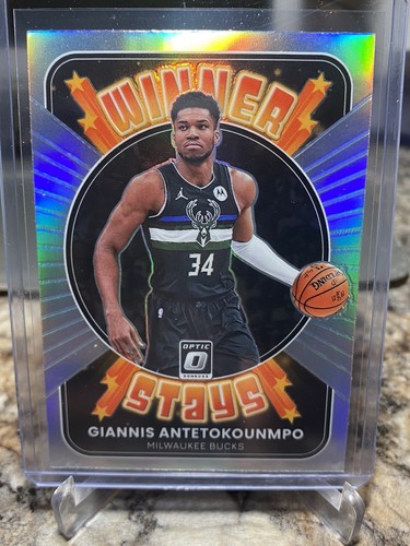 その他 Giannis Antetokounpo Silver Prizm Optic 2021-22 Donruss Optic Giannis Antetokounmpo Silver Holo
