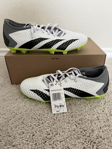 adidas Predator Accuracy.3 FG Soccer Cleats White Green