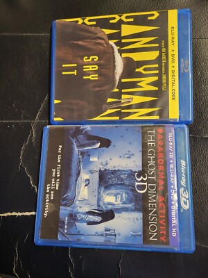 LOT OF 2: Candyman [BLU-RAY+ DVD]+ THE GHOST DIMENSION [BLU-RAY 3D / NO DVD]
