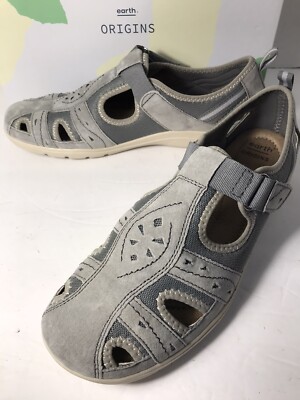 New! EARTH ORIGINS  Taye  Women's Size 11 M  Leather ~ Suede Frost Grey $69.99