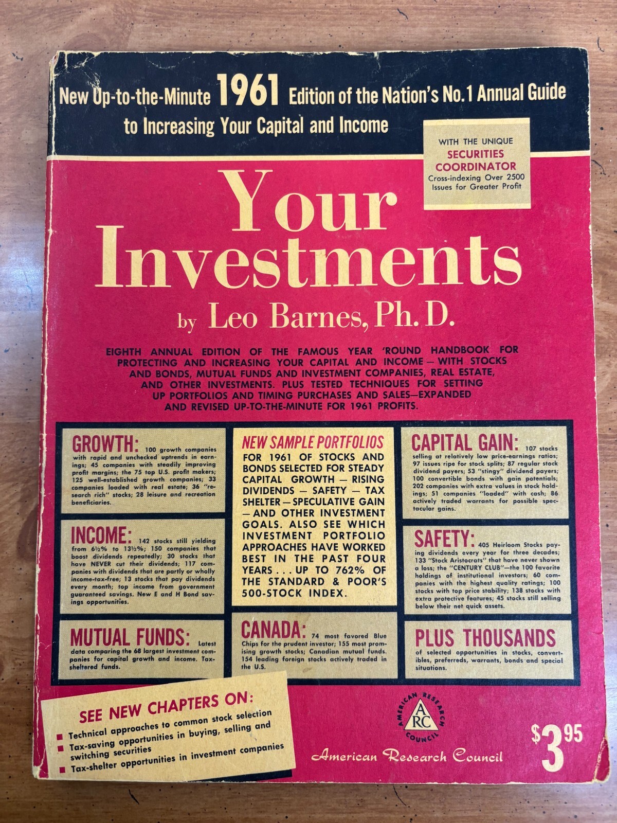 Vintage 1960s Investing Book &ldquo;Your Investments&rdquo; by Leo Barnes 