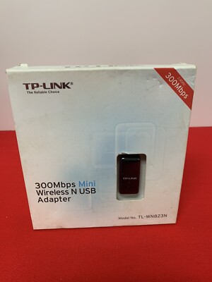 TP-Link 300 Mbps Mini Wireless N USB Adapter Model #TL-WN823N New/ Old Stock