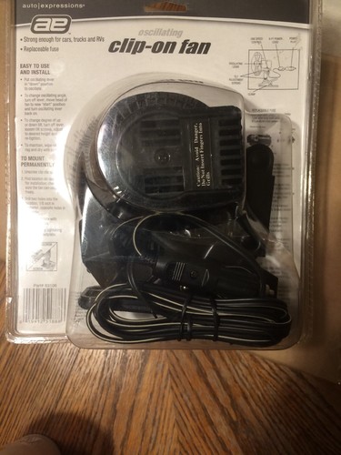 Auto Expression Clip On Oscillating Fan #83106 Brand New