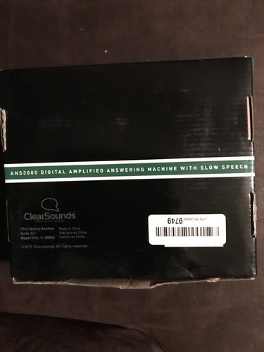 Answering Machine With Slow Speech Digital Amplified