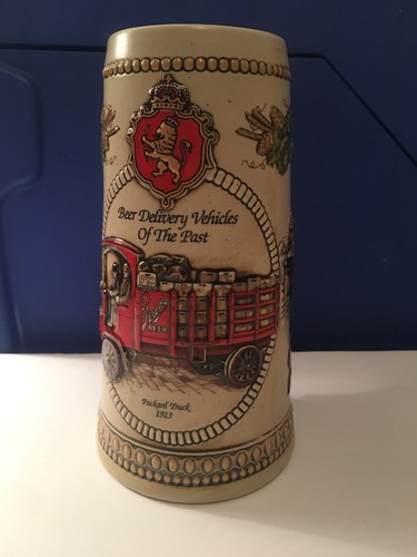 Stroh's Collectible Beer Stein Mug Past Delivery Vehicles Heritage Series V