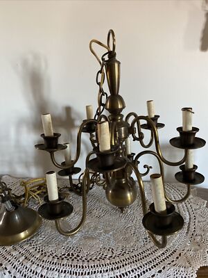 3 arm chandelier Solid Brass Ceiling Light Chandelier Bayonet mountings