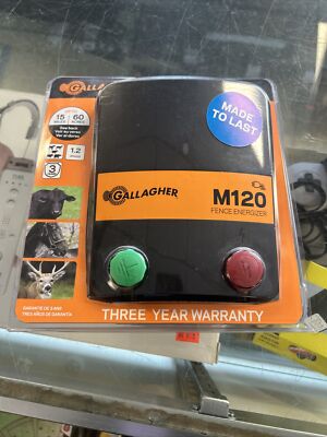 GALLAGHER M120 Fence Energizer UP To 15 Miles/60 Acres #G330434 NEW IN PACKAGE