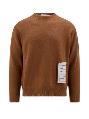 Pre-owned Amaranto Sweater In Brown