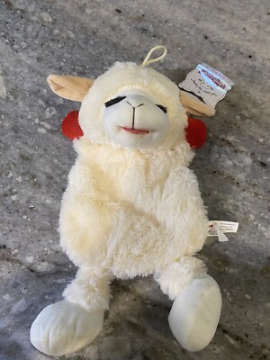 DREAM WORKS Lamb Chop 14'' Flat Tug Toss Crinkle Plush - NWT
