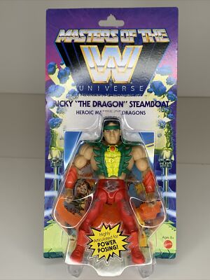 WWE MOTU Masters Of The Universe RICKY THE DRAGON STEAMBOAT Wave 5 MATTEL