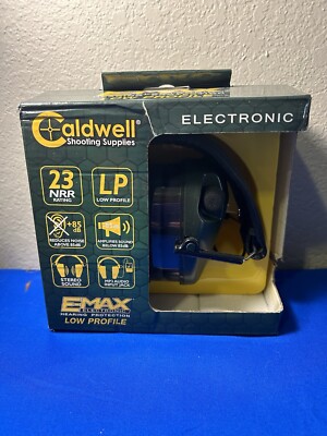 Caldwell E-Max Electronic Low Profile Hearing Protection Ear Muffs 487557