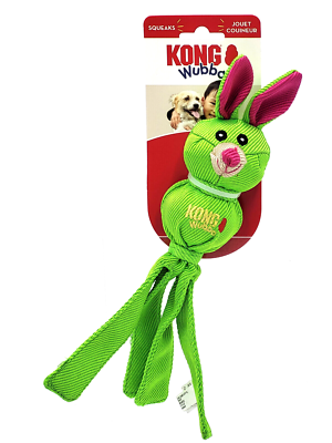 KONG Wubba Friends Ballistic Small Rabbit Squeaky Toss Tug Dog