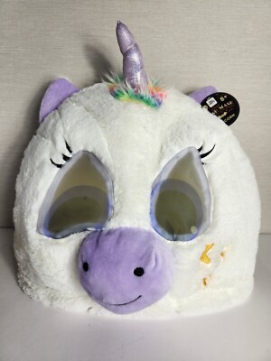 Bee Happy Giant Plush Mask Unicorn. NWT. 2021 Exclusive From Aldi