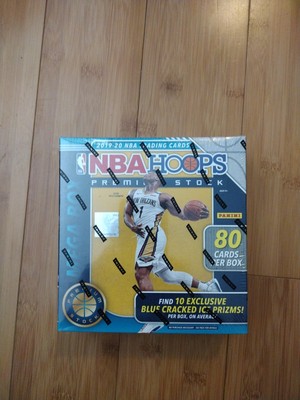 2019-20 Panini NBA Hoops Premium Stock Mega Box Blue Cracked Ice New Sealed