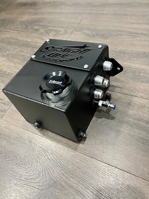 Civic/Integra Oil Catch can/ Overflow Straightline Motorsports BLACK EDITION