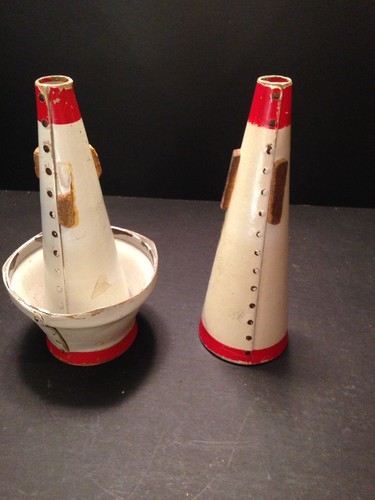 Vintage Humes & Berg Stone Lined Straight & Cup Mute for Trumpet and Coronet Fcs