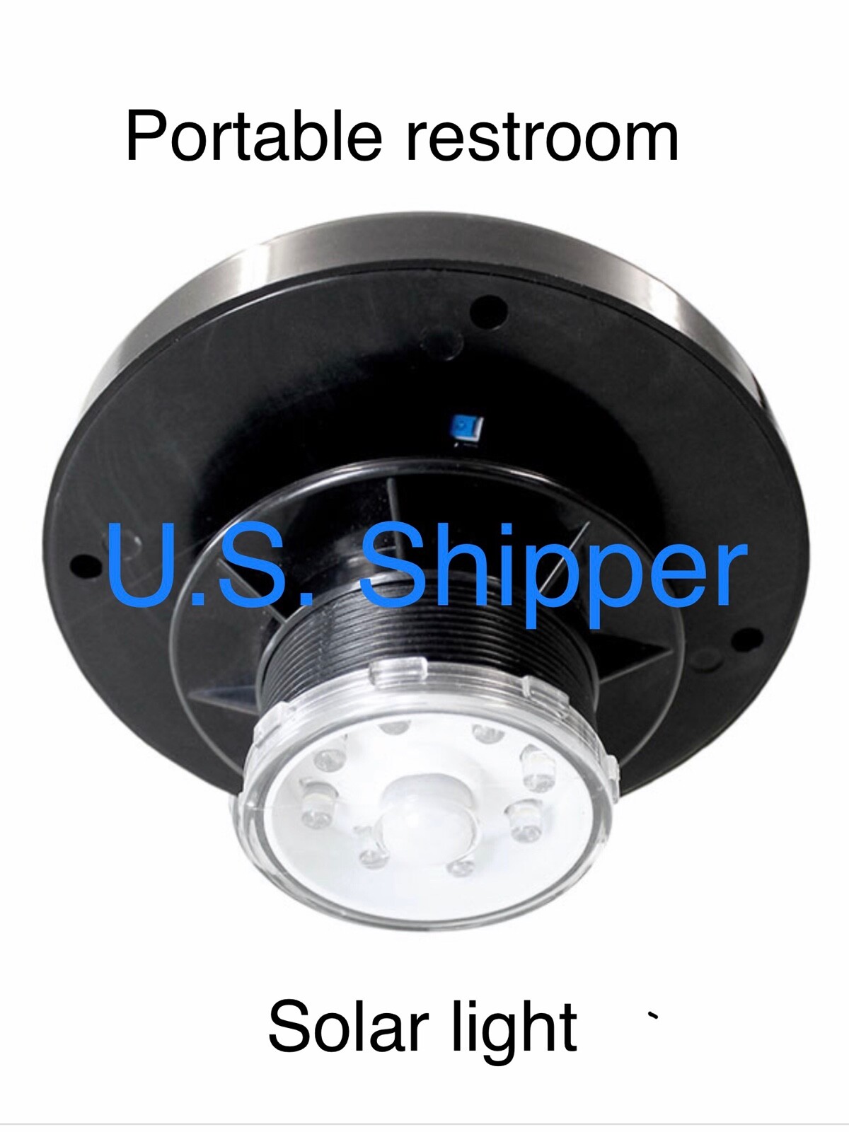 Portable restroom solar light 35 Lumen Motion activated