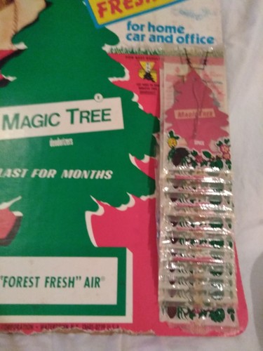 Vintage Car Freshner Magic Tree Air Freshener Store Counter Display 1961