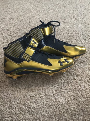 Notre Dame Irish Football Under Armour Team Issued 2014 Cleats New Size 15 ND