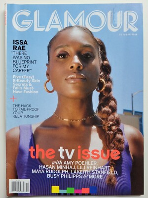 ISSA RAE October 2018 GLAMOUR Magazine AMY POEHLER / MAYA RUDOLPH /LILI REINHART