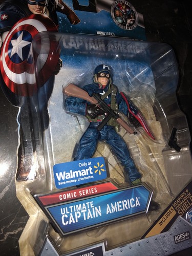 Marvel Studios Comic Series Ultimate Captain America Figure Walmart Exclusive NM