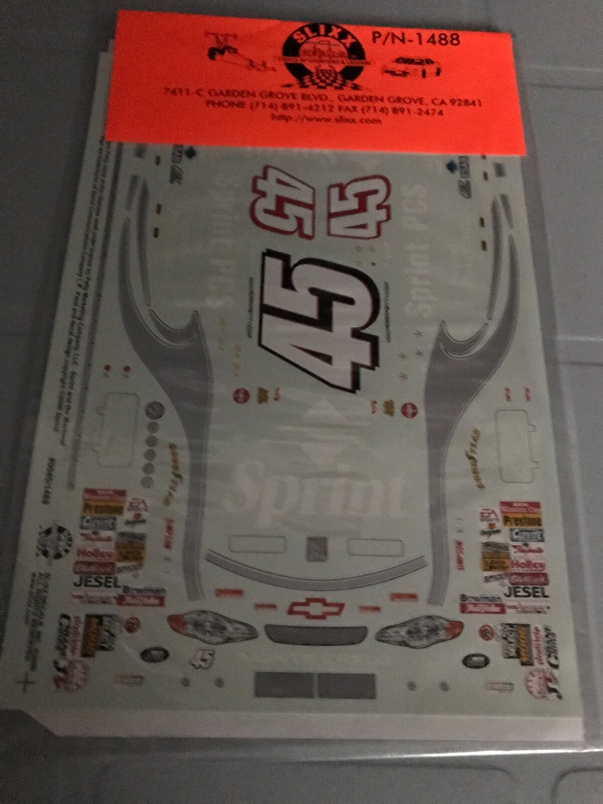 2 Adam Petty Nascar Chevy Decals