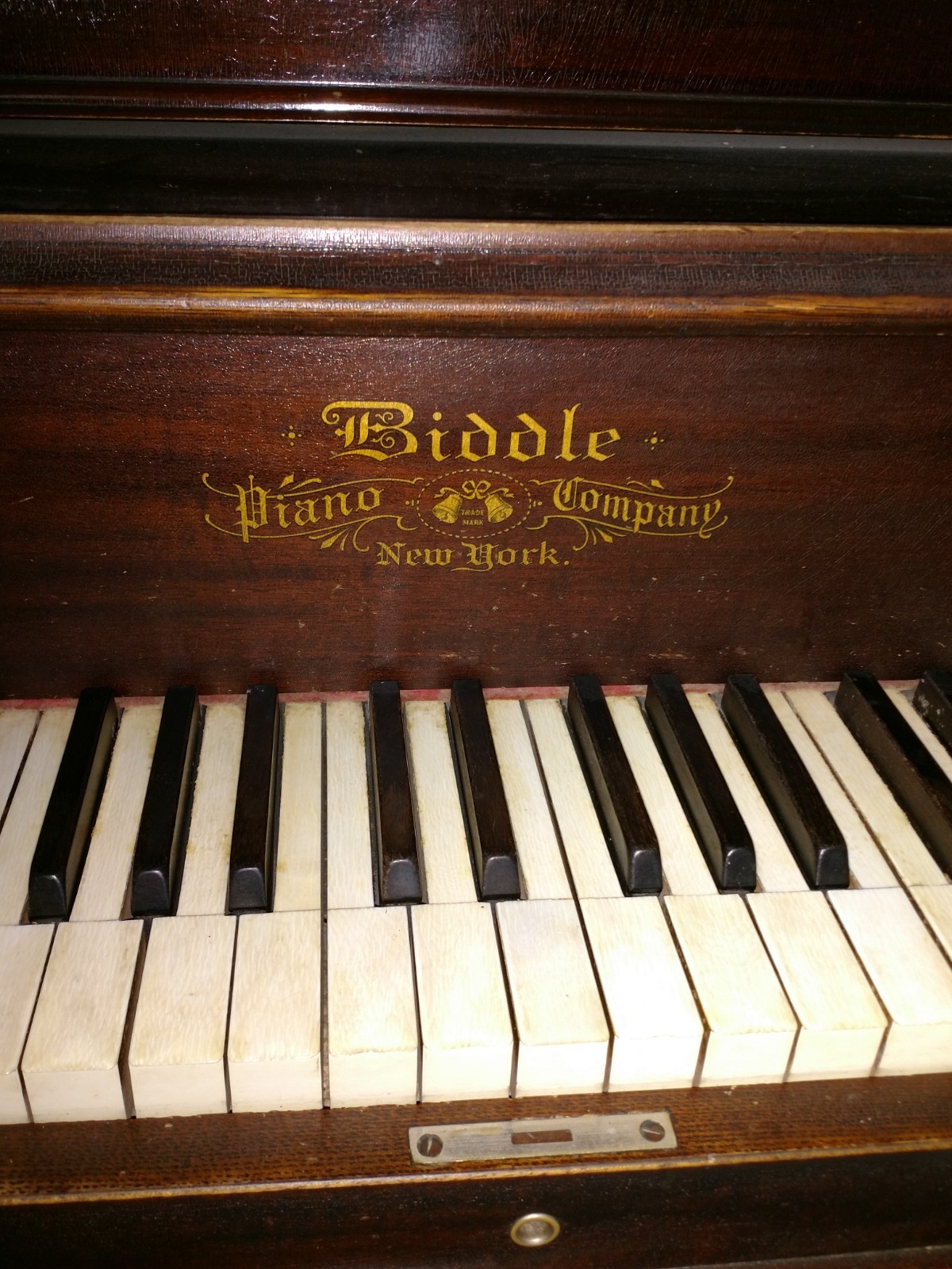 antique upright Biddle piano - free
